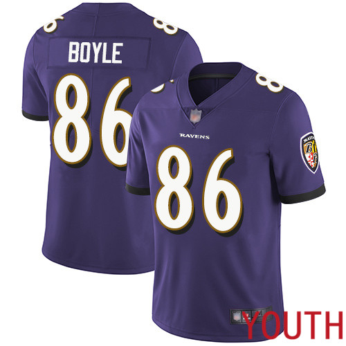 Baltimore Ravens Limited Purple Youth Nick Boyle Home Jersey NFL Football 86 Vapor Untouchable